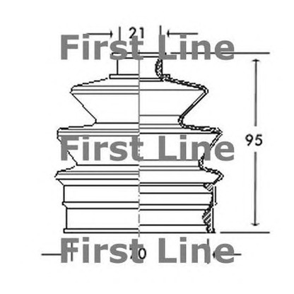 Photo Bellow Set, drive shaft FIRST LINE FCB2010