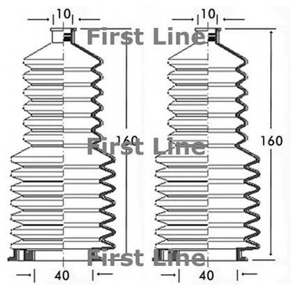 Zdjęcie Zestaw osłon, układ kierowniczy FIRST LINE FSG3103