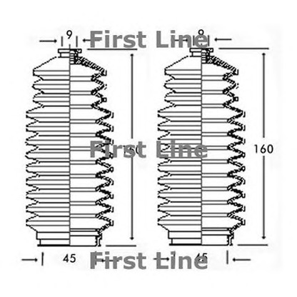 Photo Bellow Set, steering FIRST LINE FSG3118