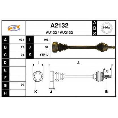 Foto Árbol de transmisión SNRA A2132