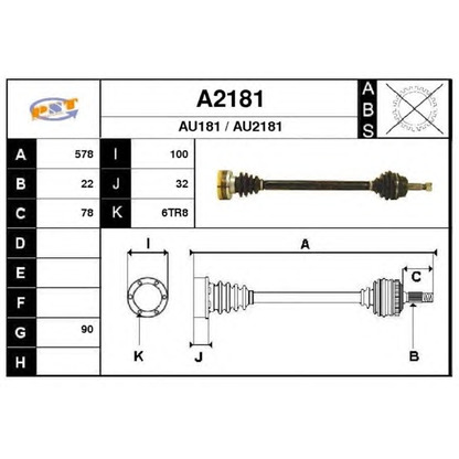 Foto Árbol de transmisión SNRA A2181