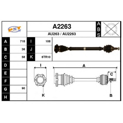 Foto Antriebswelle SNRA A2263