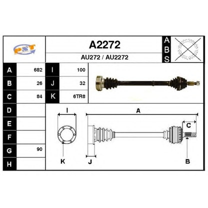 Photo Drive Shaft SNRA A2272