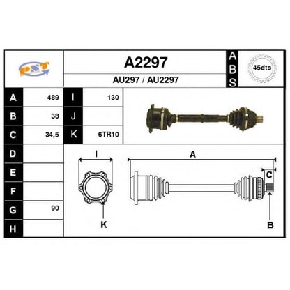 Foto Árbol de transmisión SNRA A2297