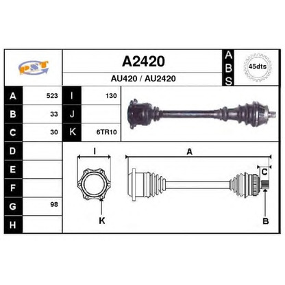 Фото Приводной вал SNRA A2420