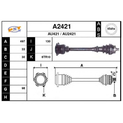 Foto Albero motore/Semiasse SNRA A2421