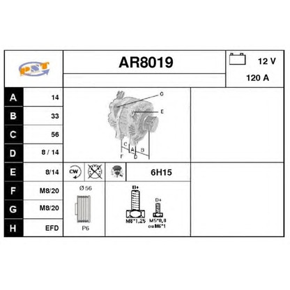 Photo Alternator SNRA AR8019