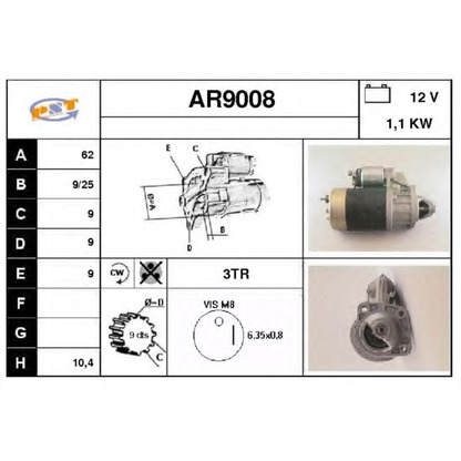 Zdjęcie Rozrusznik SNRA AR9008