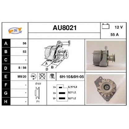 Photo Alternator SNRA AU8021