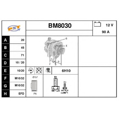 Zdjęcie Alternator SNRA BM8030