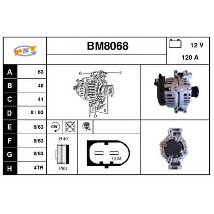 Foto Alternatore SNRA BM8068