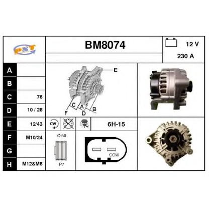 Foto Alternatore SNRA BM8074