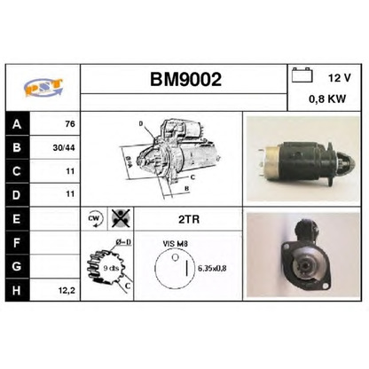 Foto Motor de arranque SNRA BM9002