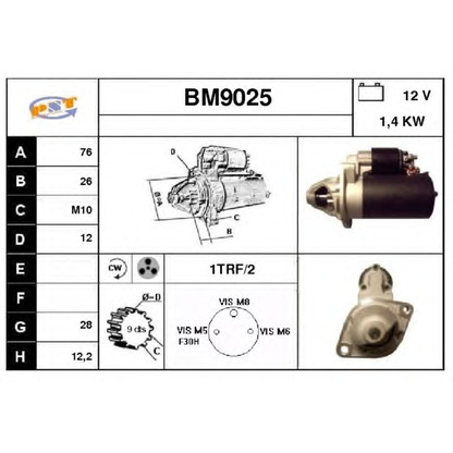 Foto Motorino d'avviamento SNRA BM9025