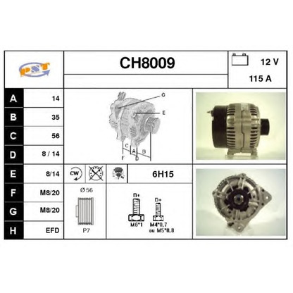 Photo Alternator SNRA CH8009