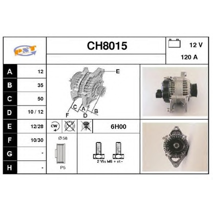 Zdjęcie Alternator SNRA CH8015