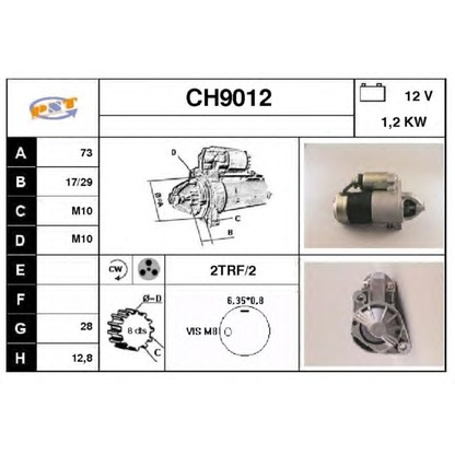 Foto Motorino d'avviamento SNRA CH9012