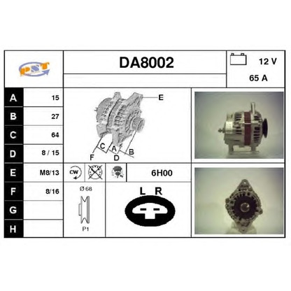 Foto Alternatore SNRA DA8002