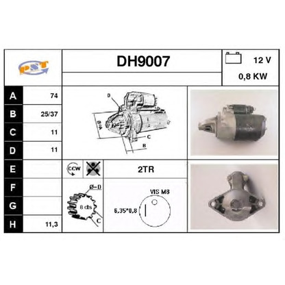 Foto Motor de arranque SNRA DH9007