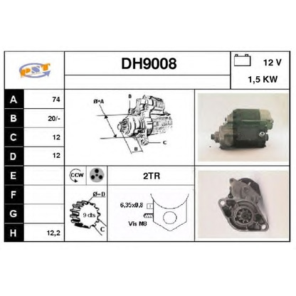 Zdjęcie Rozrusznik SNRA DH9008