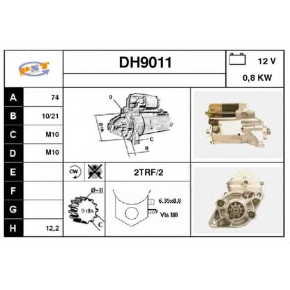 Foto Motor de arranque SNRA DH9011