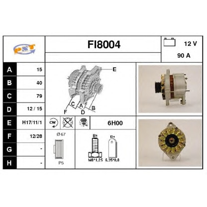 Zdjęcie Alternator SNRA FI8004