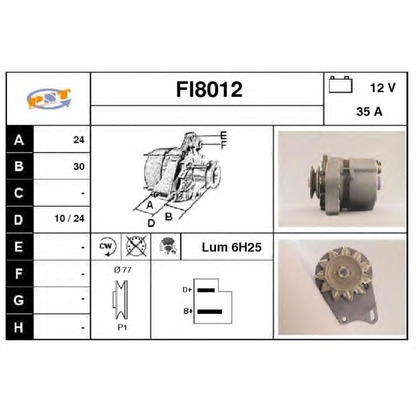 Foto Alternatore SNRA FI8012