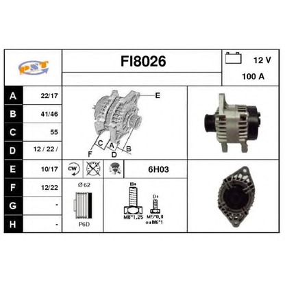 Foto Alternatore SNRA FI8026