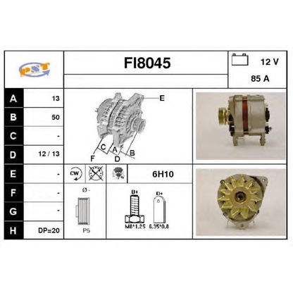 Photo Alternator SNRA FI8045