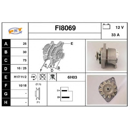 Foto Alternatore SNRA FI8069