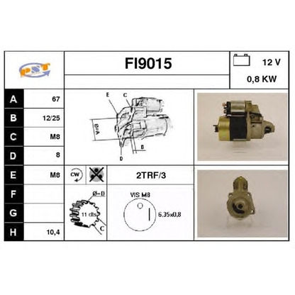 Foto Motor de arranque SNRA FI9015