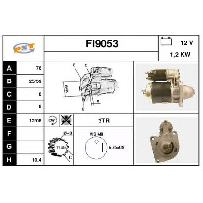 Foto Motor de arranque SNRA FI9053