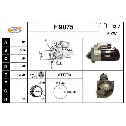 Foto Motor de arranque SNRA FI9075