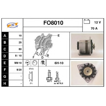 Photo Alternateur SNRA FO8010