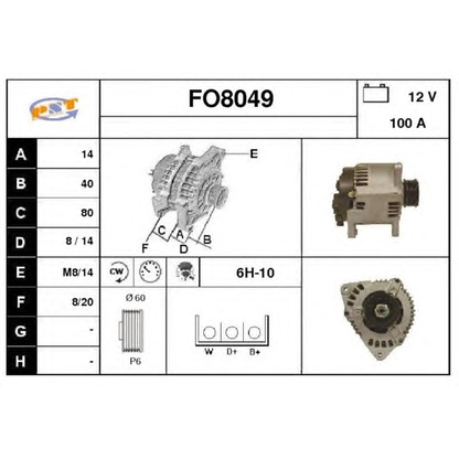 Foto Alternatore SNRA FO8049