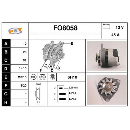 Photo Alternateur SNRA FO8058