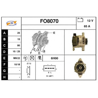 Photo Alternateur SNRA FO8070