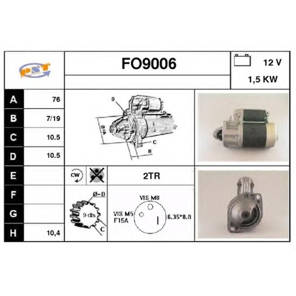 Foto Motorino d'avviamento SNRA FO9006