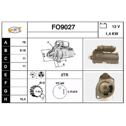 Foto Motorino d'avviamento SNRA FO9027