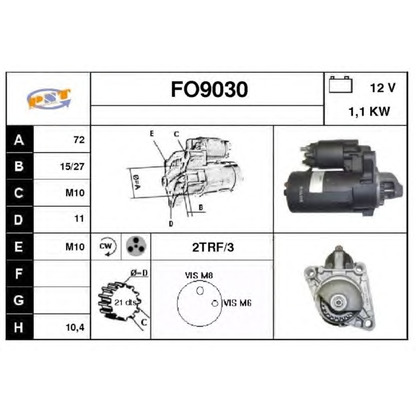 Photo Démarreur SNRA FO9030