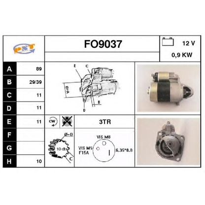 Foto Motor de arranque SNRA FO9037