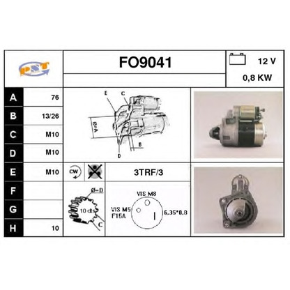 Zdjęcie Rozrusznik SNRA FO9041