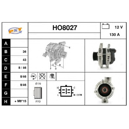 Foto Alternatore SNRA HO8027