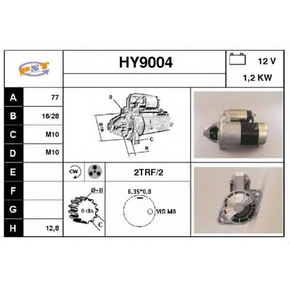 Foto Motor de arranque SNRA HY9004