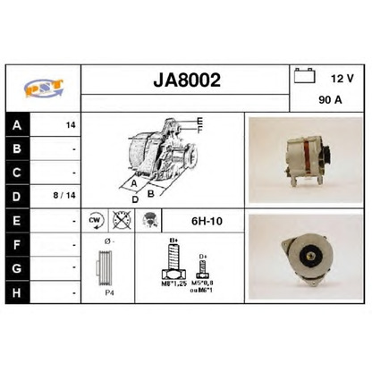 Zdjęcie Alternator SNRA JA8002