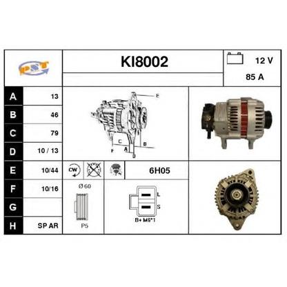 Photo Alternator SNRA KI8002