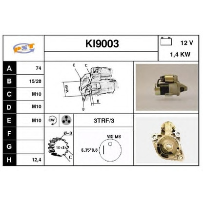 Foto Motorino d'avviamento SNRA KI9003