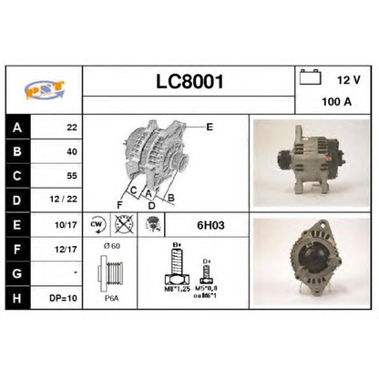 Photo Alternator SNRA LC8001