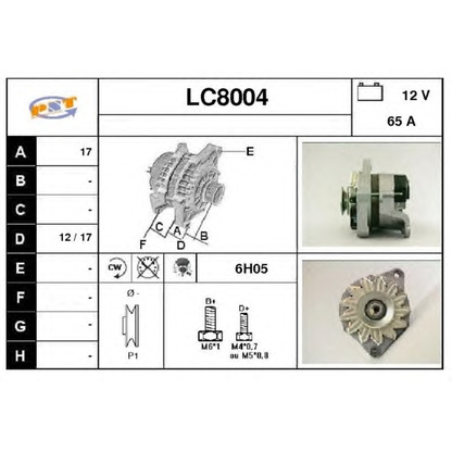 Foto Alternador SNRA LC8004