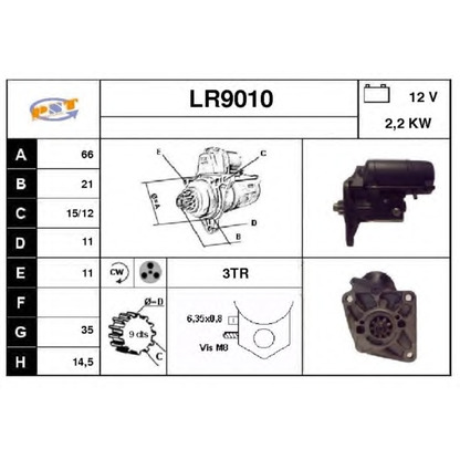 Foto Motor de arranque SNRA LR9010